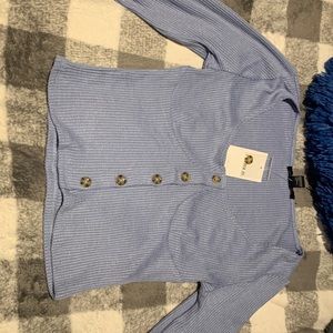 Forever 21 blue long sleeve top